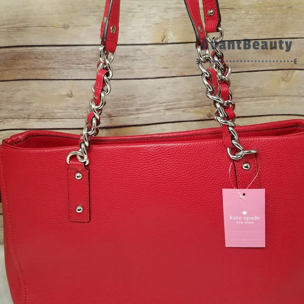 Kate Spade Andee Cobble Hill Hot Chili Tote Bag